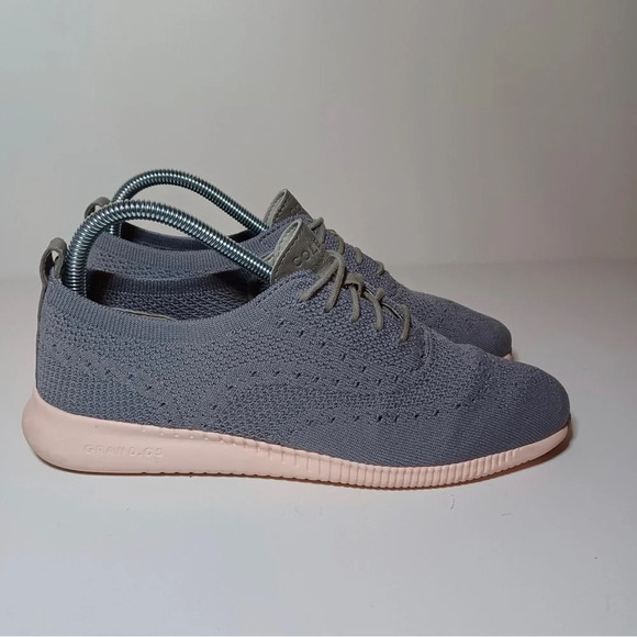 Cole Haan 2. Zero Grand OS Shoes lace up Sneakers Gray Mesh Oxford Women's 9B - Picture 1 of 9